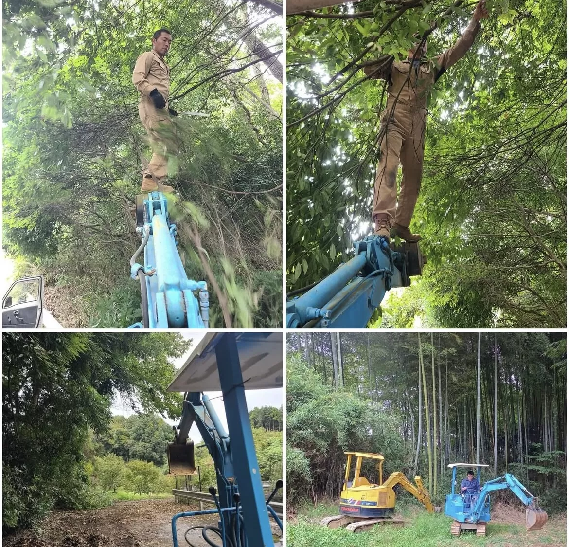 10月モトビルド練習コース・側道整備