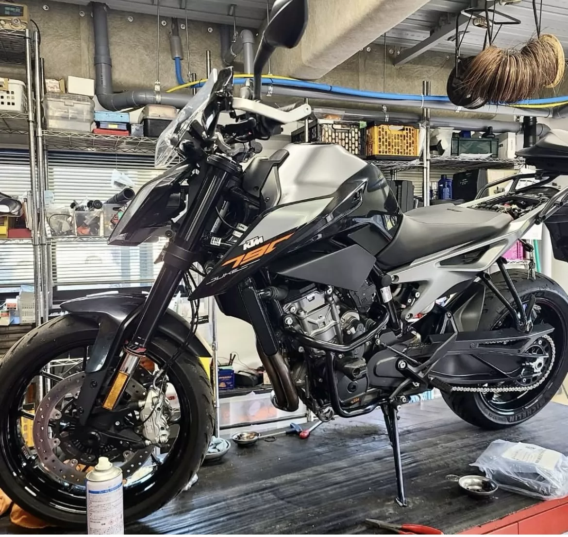 車検#790duke  オーナー様は72歳